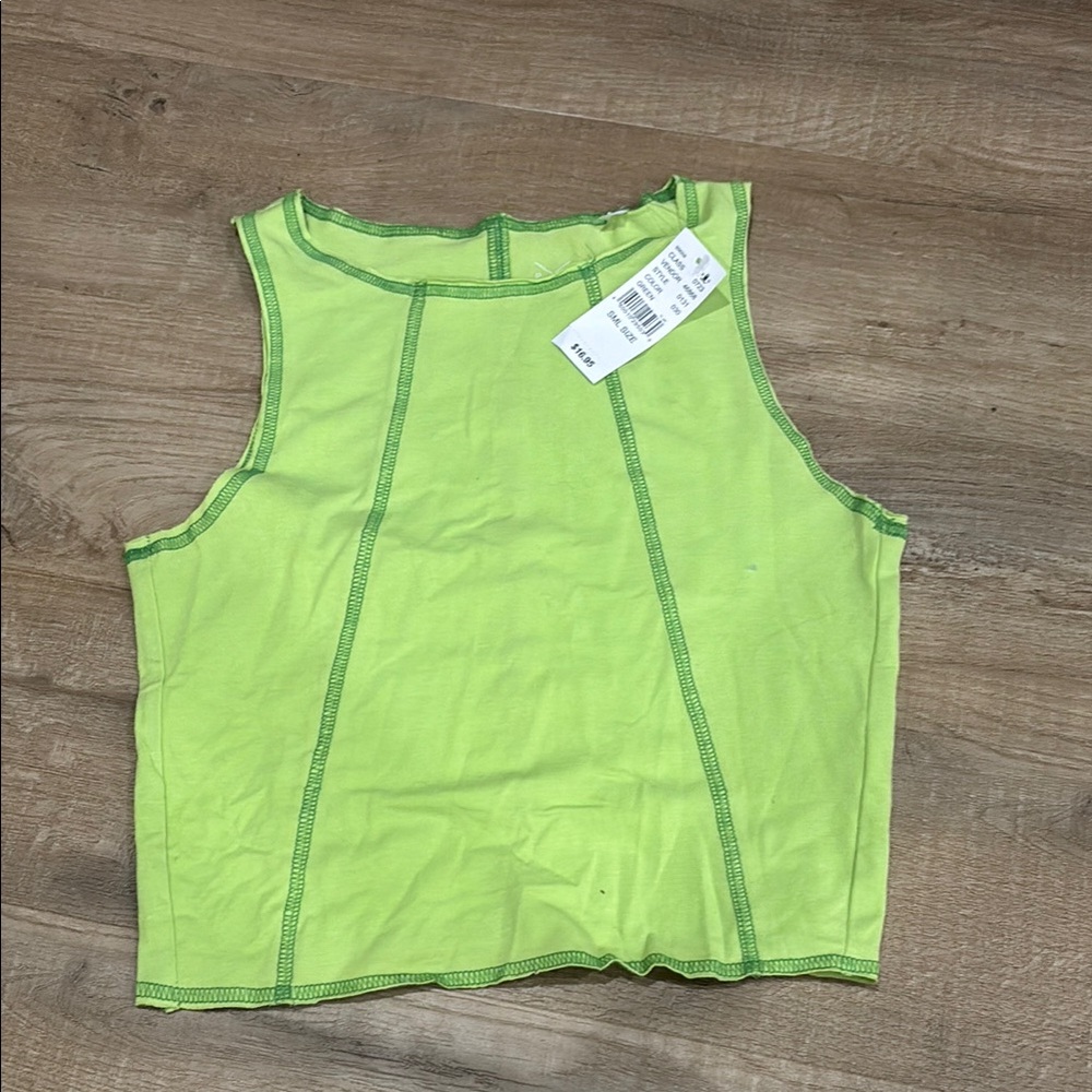 Lime Green Sleeveless Top